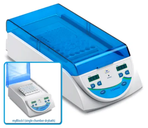 Digital Dry Bath with 2 Quick-Flip Blocks for tubes (0.2 to 2.0ml, PCR strips and PCR plates
